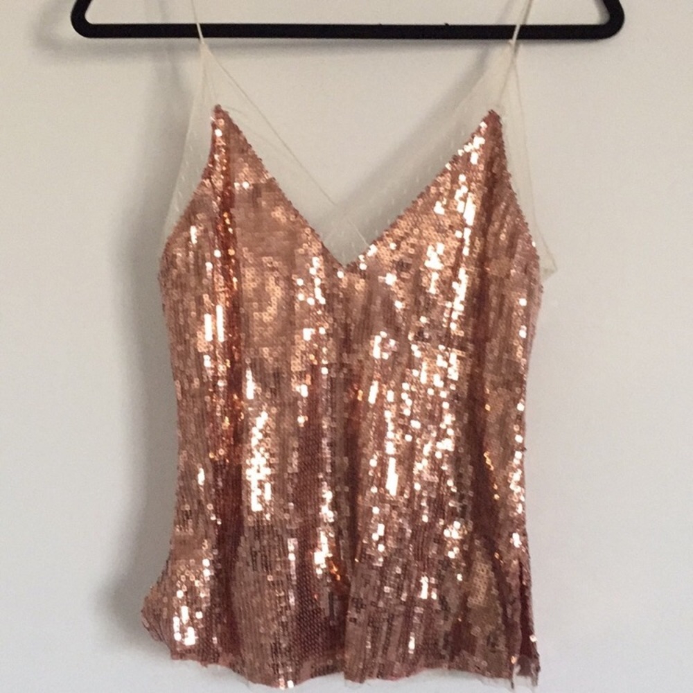 Free People Sequined Tank